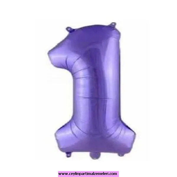 1 Rakam Mor Folyo Balon